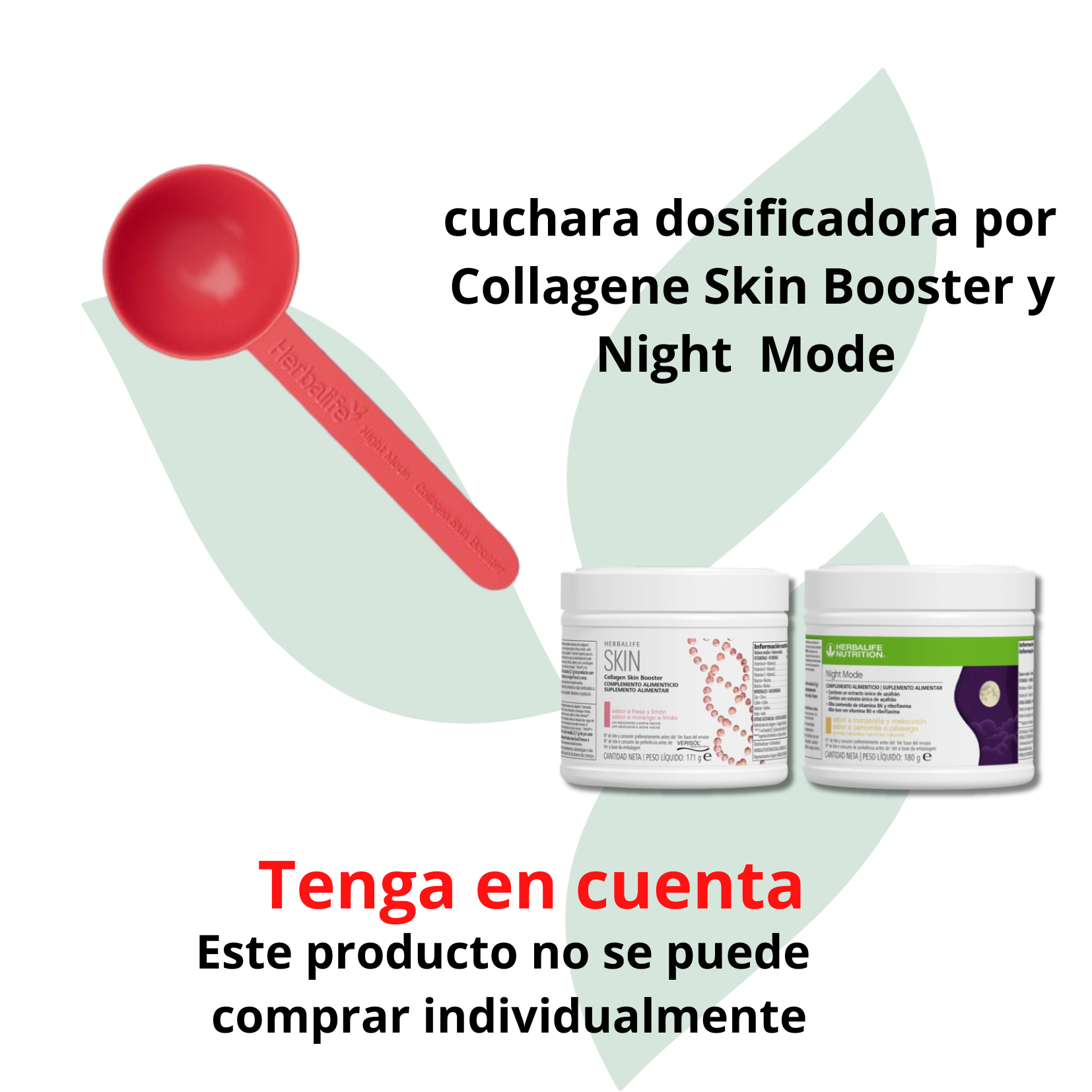 Cuchara sostenible para Night Mode y Collagen Skin Booster