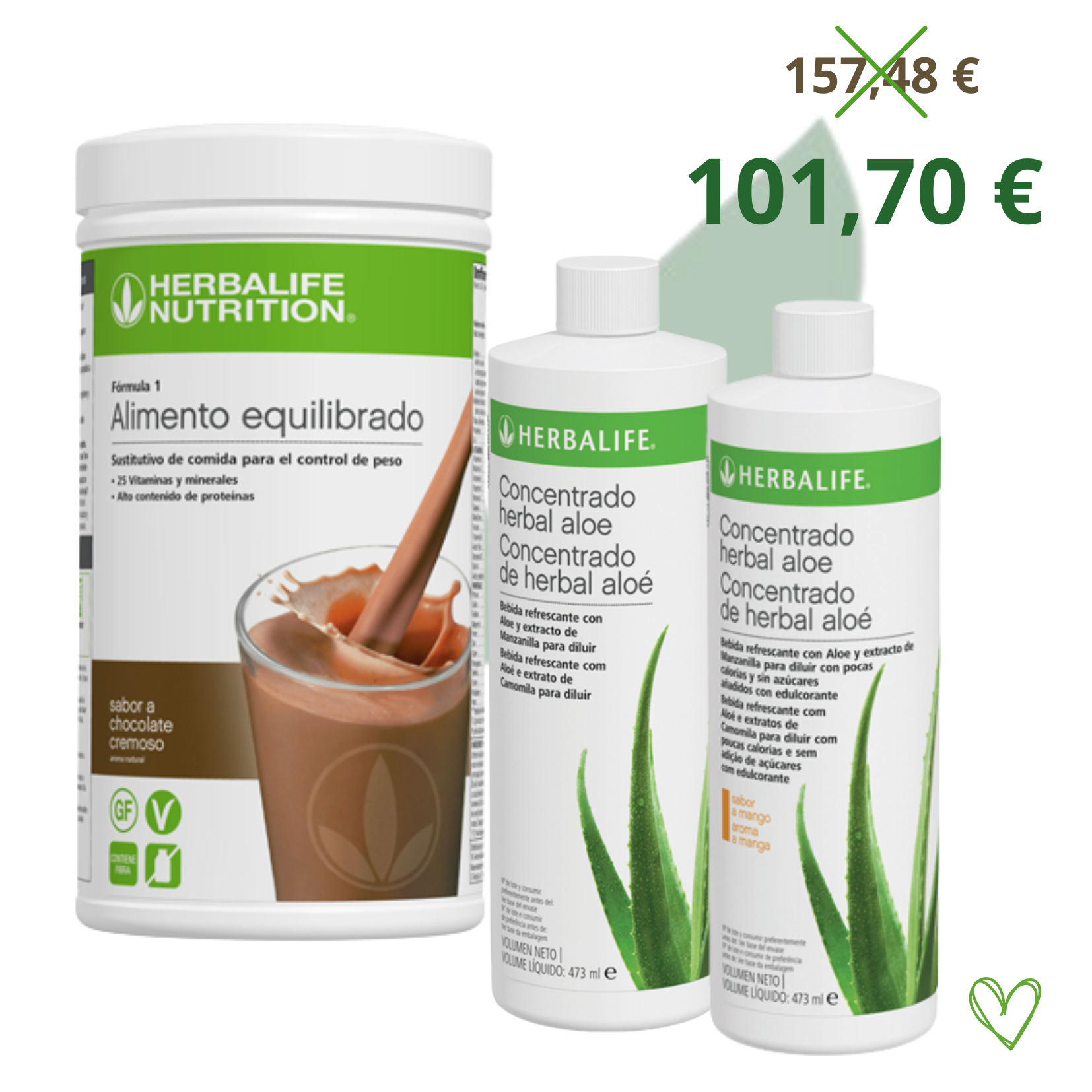 Pack BATIDO  Y  2 ALOE