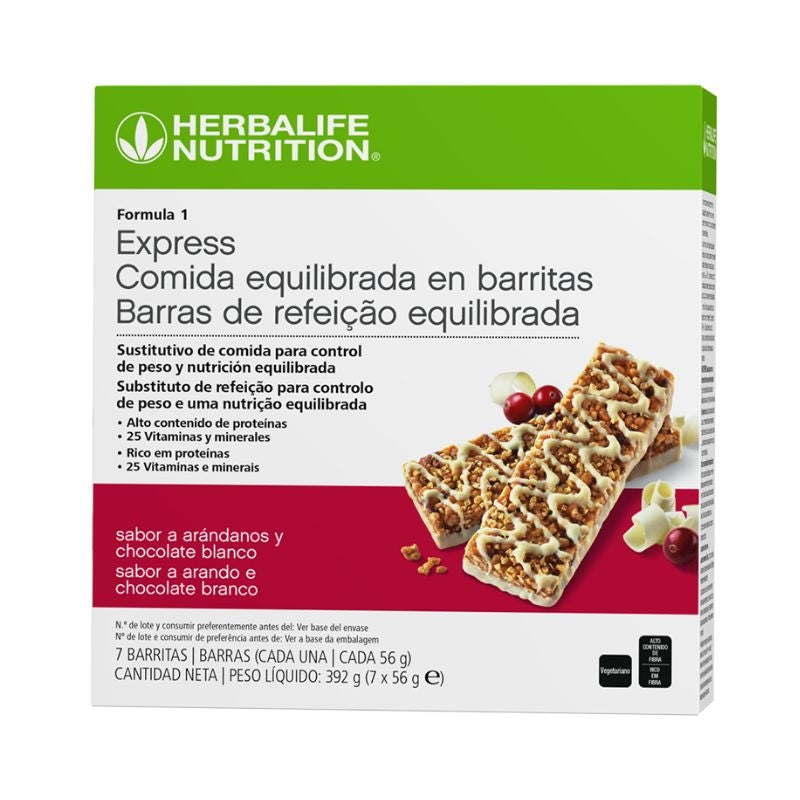 Barritas F1 Express Arándanos y Chocolate Blanco
