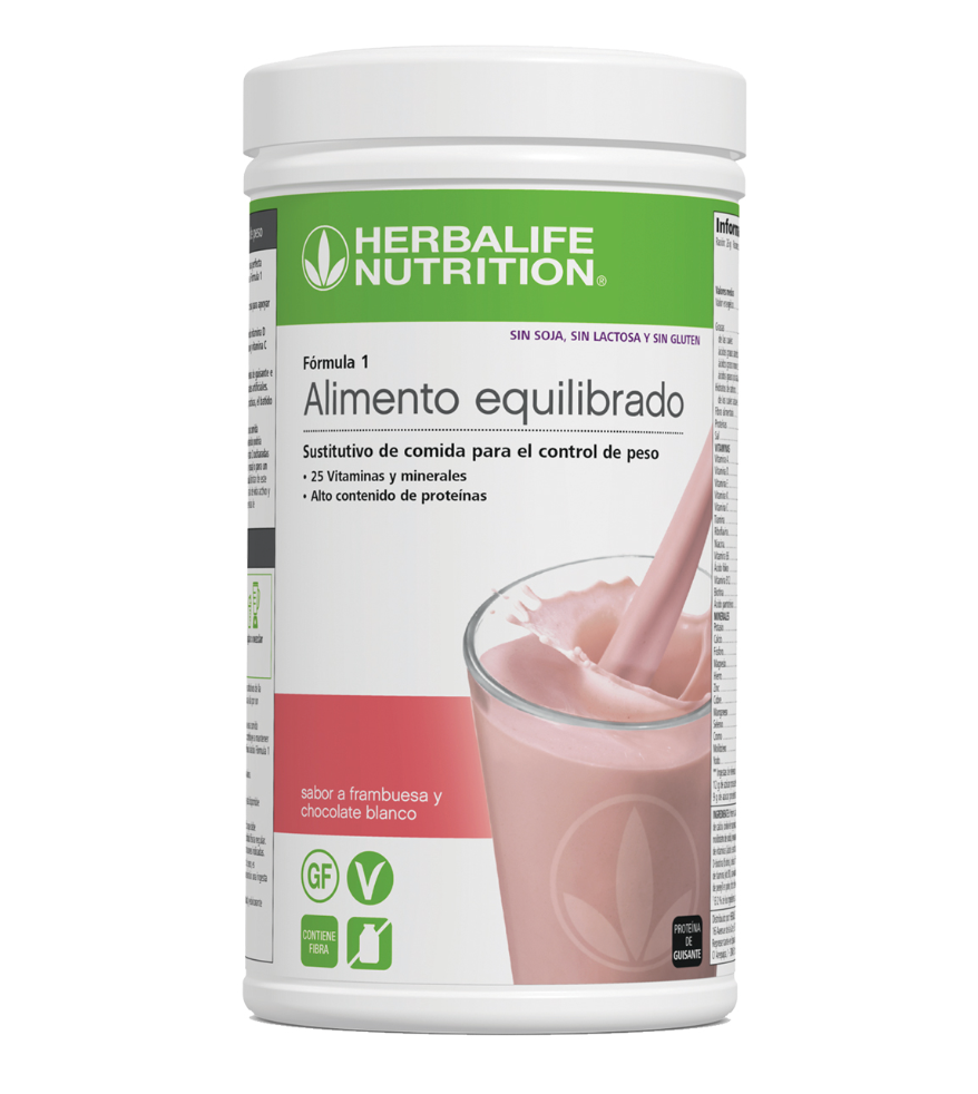 FORMULA 1 FRAMBUESA Y CHOCOLATE BLANCO