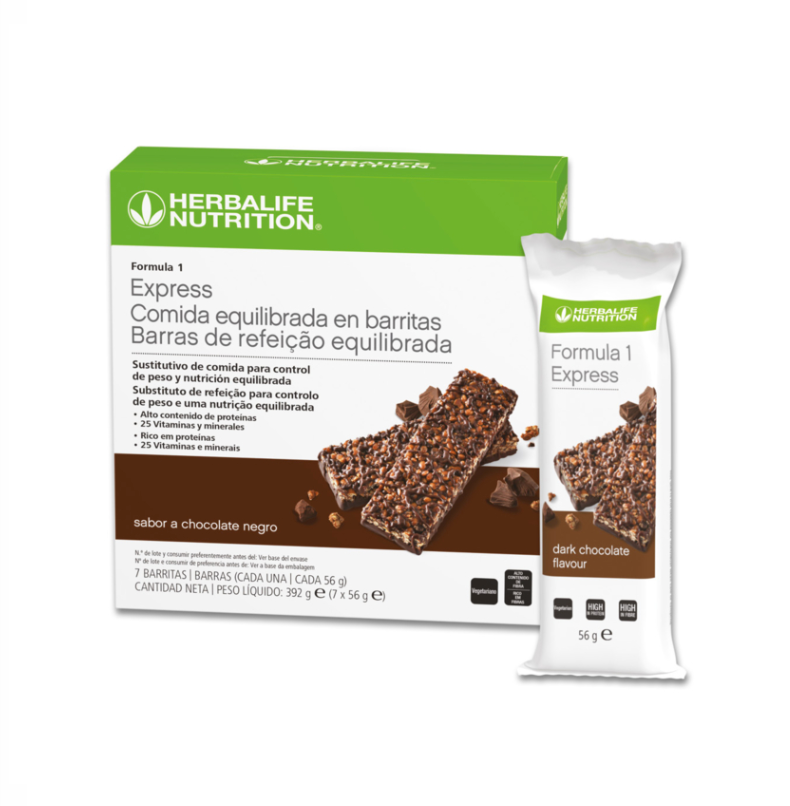 Barritas F1 Express Chocolate Negro Paquete 7 unidades